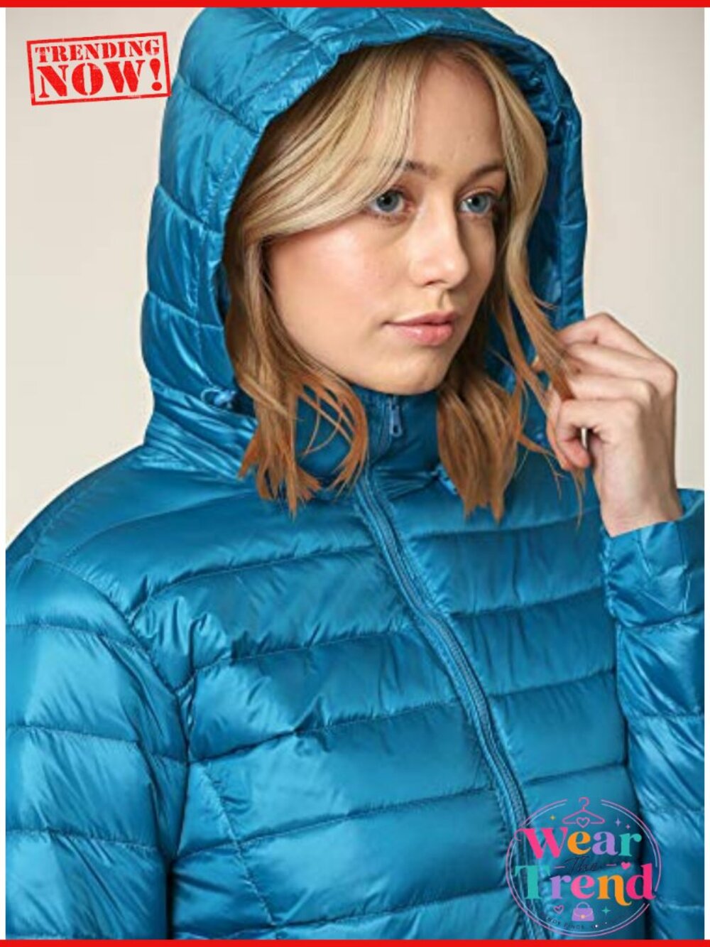 Packable Ultra Light Weight Down Jacket Removable Hood - Picture 4 of 5